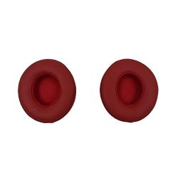 Lixiongbao 1 Pair Replacement Red Ear Pads For Beats Foam Ear Pad Cushions Compatible For Beats Studio 2 Wireless Wired And Studio 3 Over Ear Headphones
