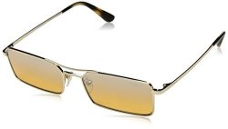 Vogue Women's 0VO4106S Non-polarized Iridium Rectangular Sunglasses Pale Gold 55 Mm