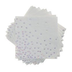 Cakewalk Party 7460 Gleaming Cocktail Disposable Napkins Multicolor
