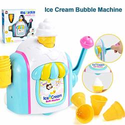 Red-eye Ice Cream Bubble Machine Baby Bath Toys Bubble Ice Creams Maker Foam Factory Bathtub Toy Bathroom Essential Bath Toys
