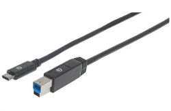 Superspeed USB C Device Cable - USB 3.1 Gen 1 Type-c Male To Type-b 2M