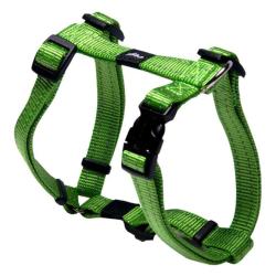 Rogz Utility Reflective H-harness - Snake Medium Lime Green