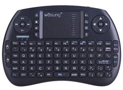 Wosung Wireless MINI Keyboard With Mouse Combo Work For Android Tv Box Raspberry Pi 3 Htpc To Type Search K8 Black