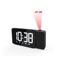 Digital TS-3211 Alarm LED Clock Fm Radio Projection Clock Snooze Electronic Desk C