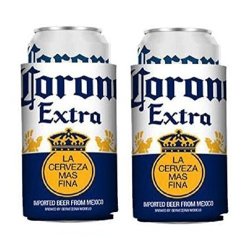 Corona Extra Beer Can Cooler Holder Kaddy Huggie Coolie Set Of 2