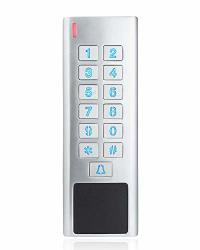 Longwo Keypad Access Control Rfid Reader Stand-alone Pin Access Control Gate Opener Heavy-duty Housing Outdoor Weatherproof Wiegand 26 37 Bits Input output 12-24V Ac dc Power Input