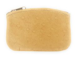 Leather Coin Pouch Change Holder For Men woman Genuine Zippered Change Purse Pouch Size 5 X 3 By Nabob