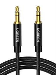 UGreen 3.5MM Audio Cable Stereo Auxiliary Aux Cord Gold-plated Male To Male Braided Cable - 0.5M Retail Box 1 Year Limited Warranty description  3.5MM Male