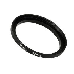 Fotodiox Metal Step Up Ring Filter Adapter Anodized Black Aluminum 48mm-52mm 48-52 Mm