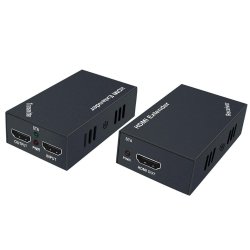 60M HDMI Extender 1080P 3D HDMI Transmitter Receiver Over CAT5E 6 7 With Ir Control Loop Out 3D Edid Function