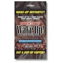 Wake Enerjets Up Energy Booster Drops Classic Coffee Flavor - 12 Caffeinated Drops pack 12 Packs