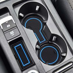 Smabee Gate Slot Pad For Volkswagen Golf 7 GTI R Mk Vii 2013-2019 Interior Accessories Door Groove Mat 9PCS Blue