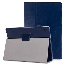 For Huawei Mediapad T3 10INCH Mchoice Leather Folding Stand Painted Case Cover For Huawei Mediapad T3 10INCH Navy