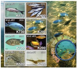 Malawi - 2016 Endemic Fish Sheetlet Mnh