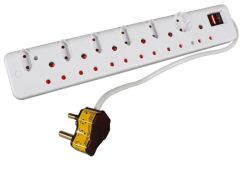 Ellies High Surge Protection 12 Way Multi-plug With R30 000 Warranty