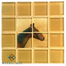 Mosaic Project: Decoupage Coaster - Horse 4. Diy Kit