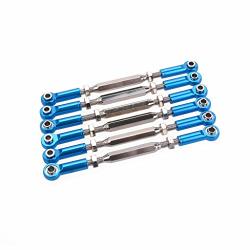Ouyawei Aluminum Turnbuckle Rod Linkage Steering Rods For Rc 1 10 1 8 Redcat Hsp Zd Racing Hpi Hobao Monster Truck Buggy Truggy Upgrade Parts Blue