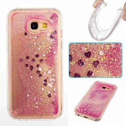 Samsung A5 2017 Tpu Liquid Case Flowing Quicksand Liquid Floating Luxury Bling Glitter Sparkle Diamond Soft Cover Case For Samsung Galaxy A5 2017