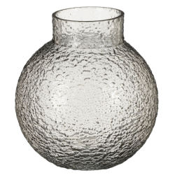 Kea Glass Vase Grey 15.5 X 15CM