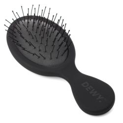 - MINI Travel Detangler Hairbrush With Flexible Pins Black