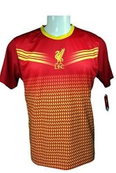 Liverpool F.c. Soccer Official Adult Soccer Training Performance Poly Jersey RHINOX-J005 Large