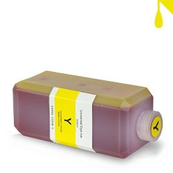 Allinktoner Yellow Refill Ink 500 Ml 16.9 Oz Bottle Compatible With Most Inkjet Printers & Refill Kit