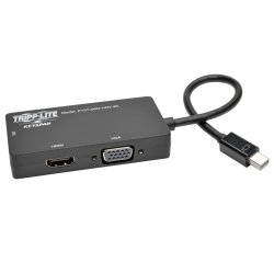 Tripp Lite Keyspan MINI Displayport To Active Vga Cable Adapter Mdp To Vga M f MDP2VGA 1080P 6-IN Black