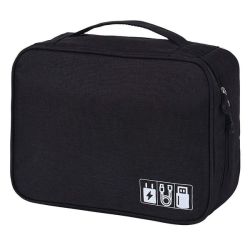 Computer Multi-layer Electronic Cables & Accessories Storage Bag 28CM