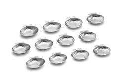 Outset 76494 All Purpose Grillable Stainless Steel Sea Shells Set Of 12