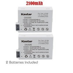 2 X Replacement Batteries For Canon LP-E8 LPE8 For The Canon Rebel T3I T2I 550D Digital Camera.