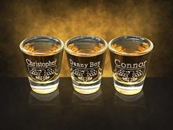 Whiskey Shot Glass Custom Engraved And Personalized Shot Glass For Weddings Graduation Barware & Kitchen Gift.