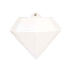 Diamond Wall Vase - White