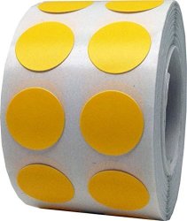 Color Coding Labels Yellow Round Circle Dots For Organizing Inventory 1 2 Inch 1 000 Total Adhesive Stickers