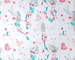 The Lilly Love Collection Mermaid Under The Sea Fantasy Bed Sheet Set Full Size 4 Piece Ocean Beach Teen