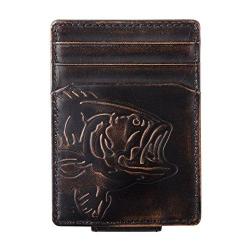 CO Hoj Bass Fish Front Pocket Wallet-strong Magnetic Closure-slim Money Clip Wallet
