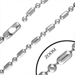 Stainless Steel Military 6.5mm Ball Link Chain Necklace