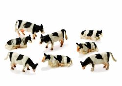 Kids Globe 1:87 Farm Pack Of 8 Cows