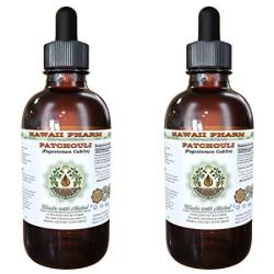 Patchouli Alcohol-free Liquid Extract Organic Passion Flower Pogostemon Cablin Dried Leaf Glycerite Natural Herbal Supplement Hawaii Pharm Usa 2X2 Fl.oz