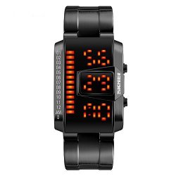 Skmei 1179 LED Display 50M Waterproof Electronic Watches Leisure Sports For Men And Women Watch