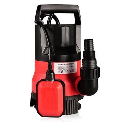 Homdox 1 2 Hp Submersible Sump Pump 400W Dirty Clean Water Pump 2115GPH W 15FT Cable And Float Switch Red