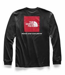 The North Face Men's Long Sleeve Red Box Tee Tnf Black XL