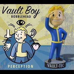 Bethesda Fallout 4: Vault Tec Pip Boy Perception Bobblehead Figure Toy - 5