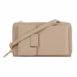 Sg Sugu Small Smartphone Crossbody Bag Cell Phone Purse Wallet Holder For Women Beige