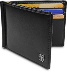 TRAVANDO Slim Wallet With Money Clip Vienna Rfid Blocking Minimalist Wallet MINI Wallet Bifold Wit