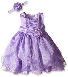 Disney Little Girls' Sofia The First Special Occasion Dress And Headband Purple 5