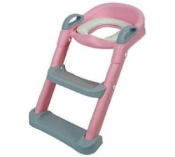 Potty Seat With Ladder With Hand Grips And Anti-slip Foot Pads