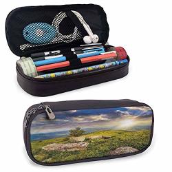 Mountain Pencil Case Three Behind Boulders For Pens Pencil Samsung Stylus Tools USB Cable And Other Accessories 8"X3.5'X1.5'