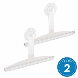 Idesign Suction Squeegee Shower Accessory Removes Fog From Glass Shower Doors - Clear Pack Of 2