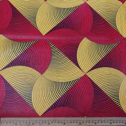 Wax Printed Piece Arch Red&yellow: 480CMX112CM