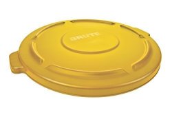 Rubbermaid Commercial Brute Trash Can Lid 20 Gallon Yellow